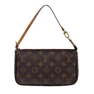 Louis Vuitton Brown Pochette cosmetic Accessoires Accessory pouch